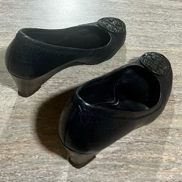 Tory Burch black wedge shoes - Picture 10 of 16